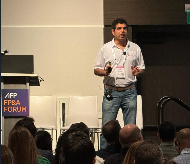 D2A2 founder speaking at an industry forum